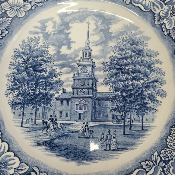 Liberty Blue Original Independence Hall Plate - Picture 4 of 11